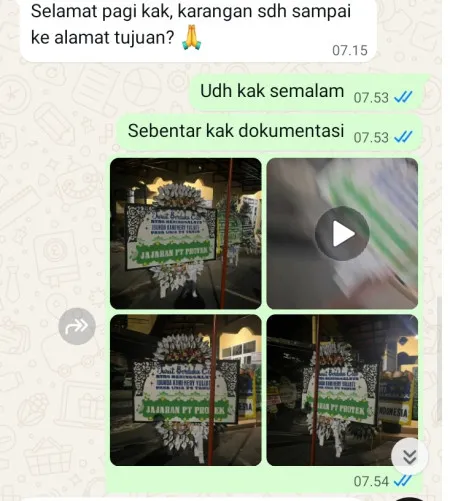 Pengiriman Papan Bunga Selamat Cikokol