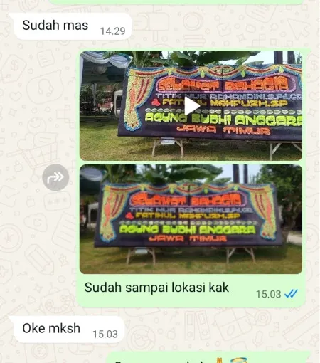 Pengiriman Papan Bunga Cikokol