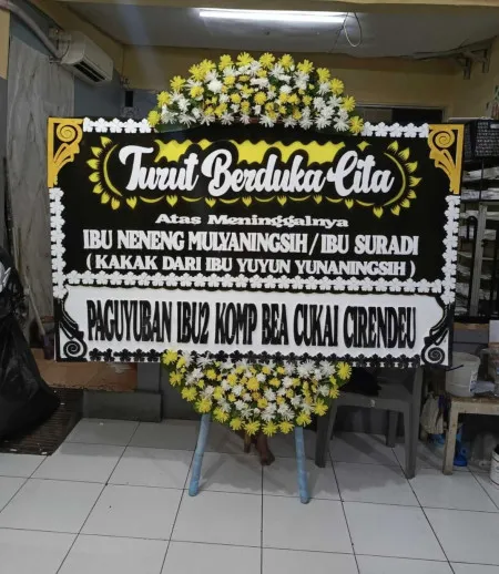 Papan Bunga Duka Cikokol